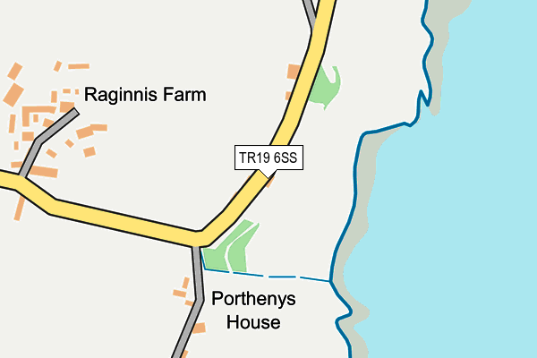 TR19 6SS map - OS OpenMap – Local (Ordnance Survey)