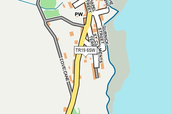 TR19 6SW map - OS OpenMap – Local (Ordnance Survey)