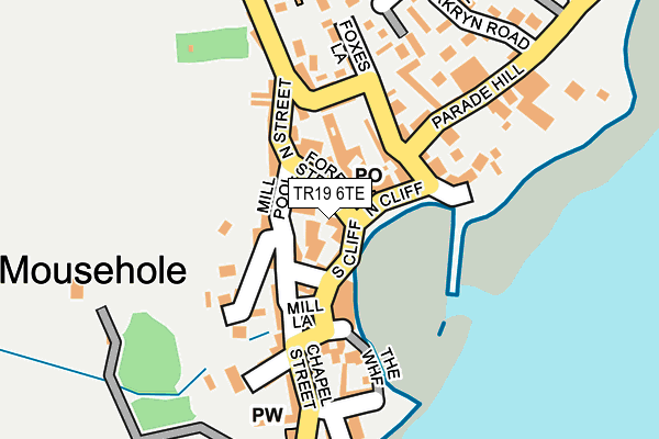 TR19 6TE map - OS OpenMap – Local (Ordnance Survey)