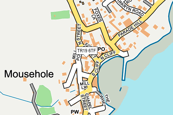 TR19 6TF map - OS OpenMap – Local (Ordnance Survey)