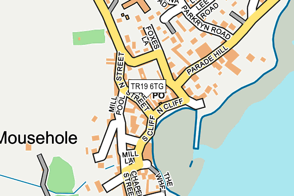 TR19 6TG map - OS OpenMap – Local (Ordnance Survey)