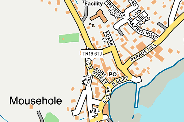 TR19 6TJ map - OS OpenMap – Local (Ordnance Survey)