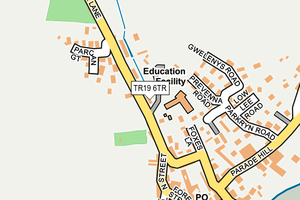 TR19 6TR map - OS OpenMap – Local (Ordnance Survey)