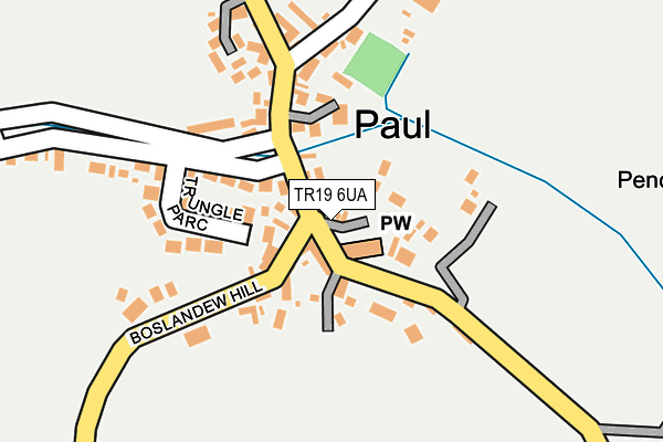 TR19 6UA map - OS OpenMap – Local (Ordnance Survey)