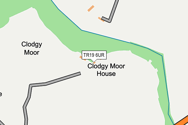 TR19 6UR map - OS OpenMap – Local (Ordnance Survey)