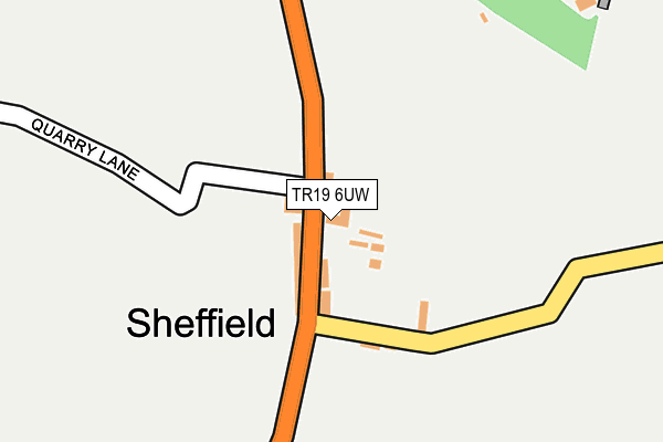 TR19 6UW map - OS OpenMap – Local (Ordnance Survey)