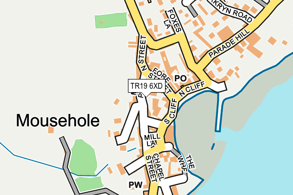 TR19 6XD map - OS OpenMap – Local (Ordnance Survey)