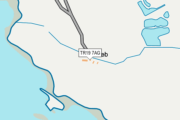 TR19 7AG map - OS OpenMap – Local (Ordnance Survey)