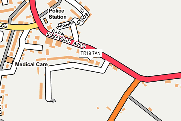 TR19 7AN map - OS OpenMap – Local (Ordnance Survey)