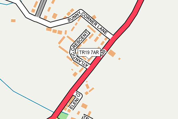 TR19 7AR map - OS OpenMap – Local (Ordnance Survey)