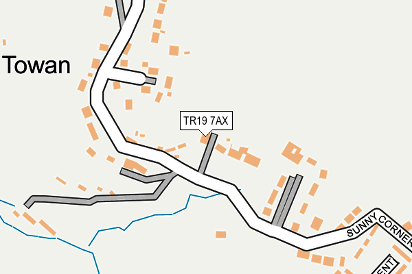 TR19 7AX map - OS OpenMap – Local (Ordnance Survey)