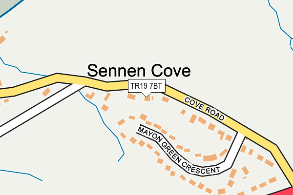 TR19 7BT map - OS OpenMap – Local (Ordnance Survey)