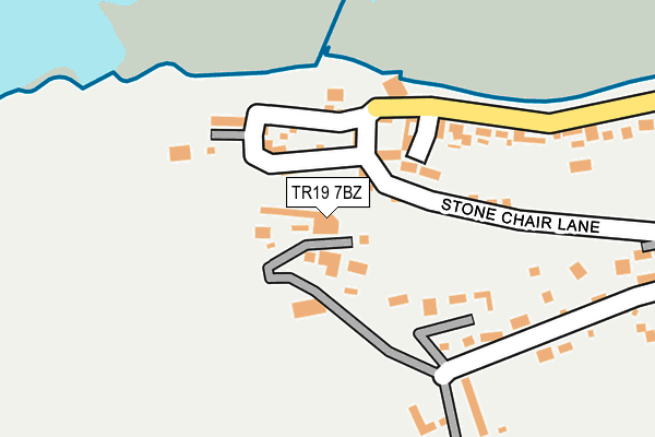 TR19 7BZ map - OS OpenMap – Local (Ordnance Survey)