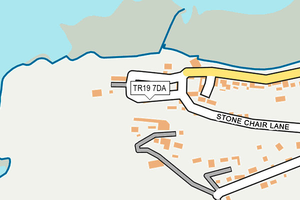TR19 7DA map - OS OpenMap – Local (Ordnance Survey)