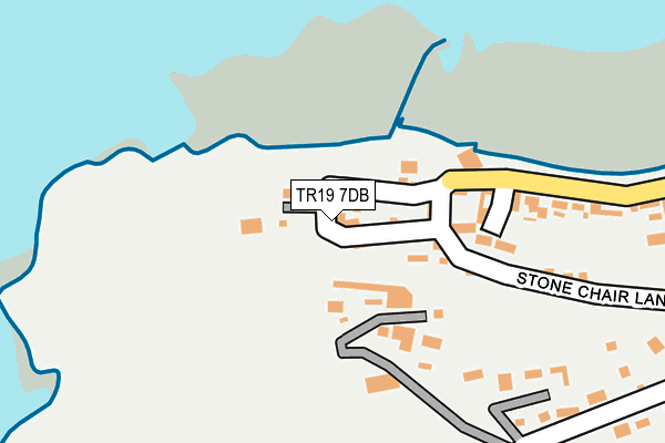 TR19 7DB map - OS OpenMap – Local (Ordnance Survey)