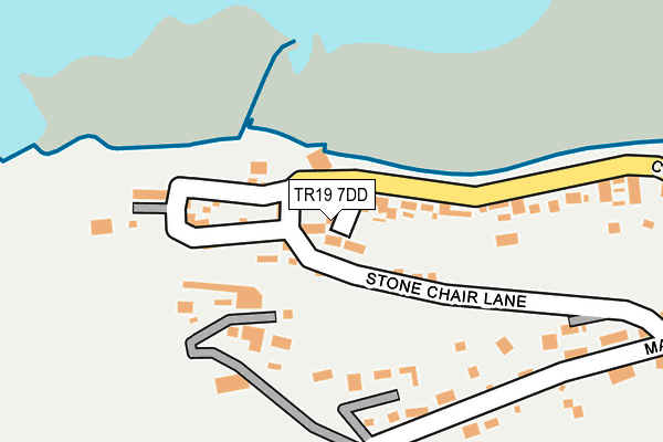 TR19 7DD map - OS OpenMap – Local (Ordnance Survey)