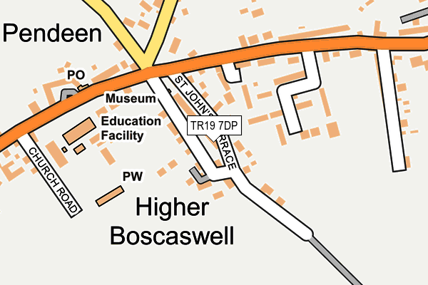 TR19 7DP map - OS OpenMap – Local (Ordnance Survey)