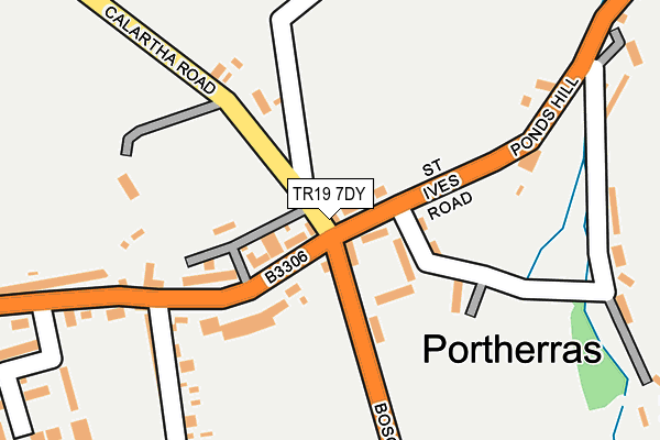 TR19 7DY map - OS OpenMap – Local (Ordnance Survey)