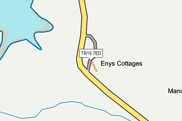 TR19 7ED map - OS OpenMap – Local (Ordnance Survey)