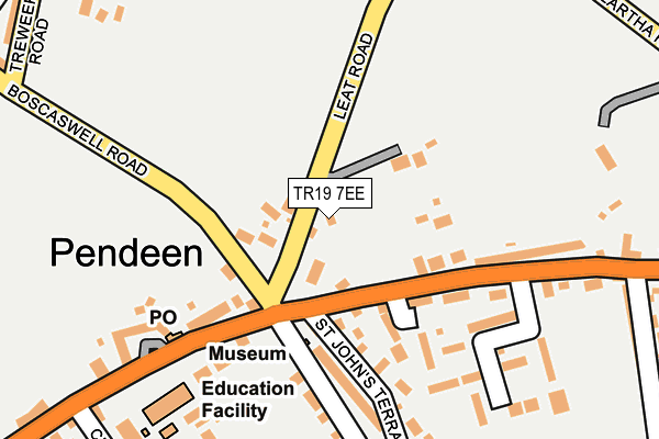 TR19 7EE map - OS OpenMap – Local (Ordnance Survey)