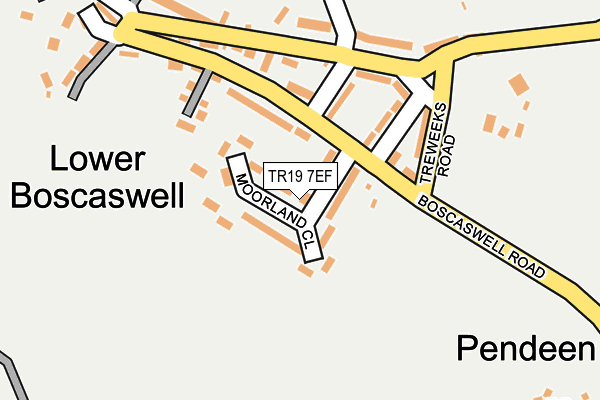 TR19 7EF map - OS OpenMap – Local (Ordnance Survey)