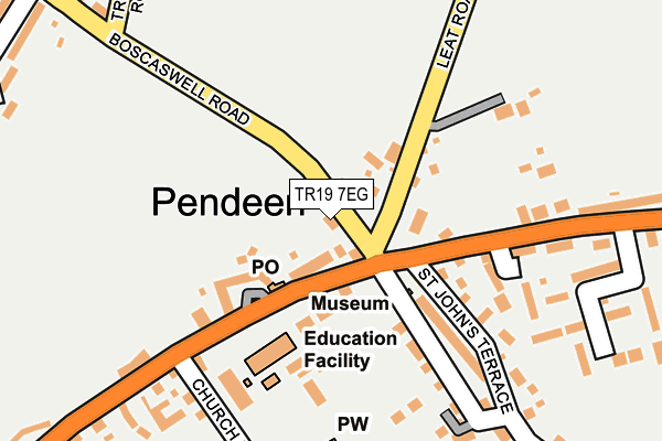 TR19 7EG map - OS OpenMap – Local (Ordnance Survey)