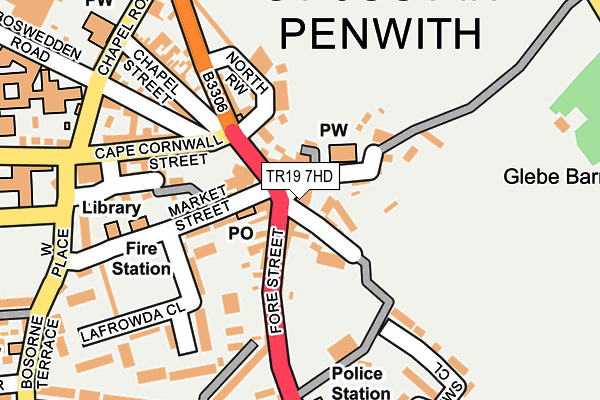 TR19 7HD map - OS OpenMap – Local (Ordnance Survey)