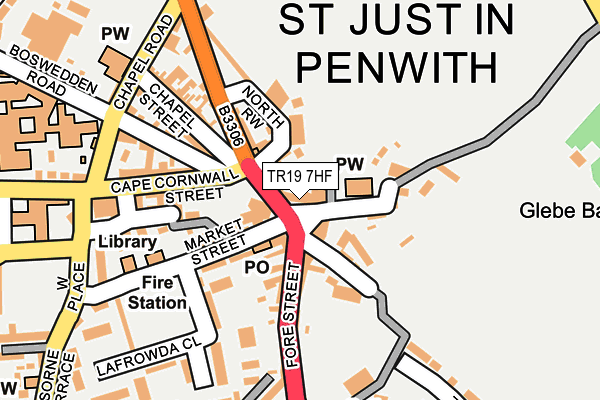 TR19 7HF map - OS OpenMap – Local (Ordnance Survey)