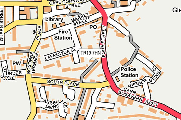 TR19 7HN map - OS OpenMap – Local (Ordnance Survey)