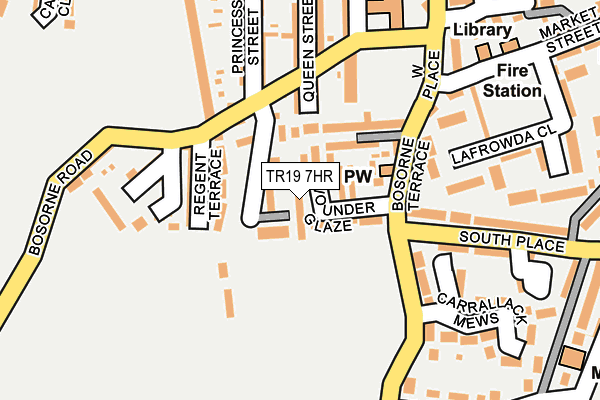 TR19 7HR map - OS OpenMap – Local (Ordnance Survey)