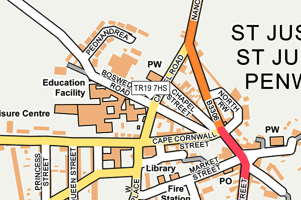 TR19 7HS map - OS OpenMap – Local (Ordnance Survey)