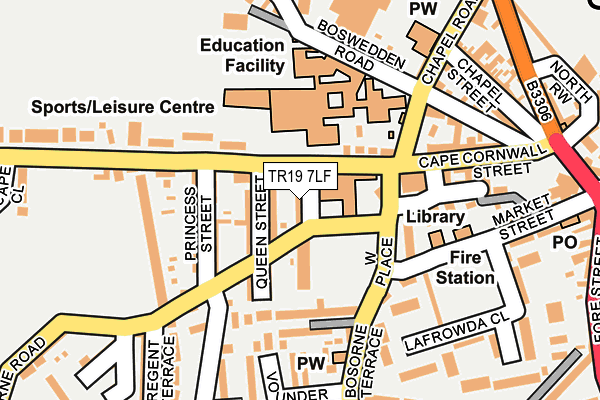 TR19 7LF map - OS OpenMap – Local (Ordnance Survey)