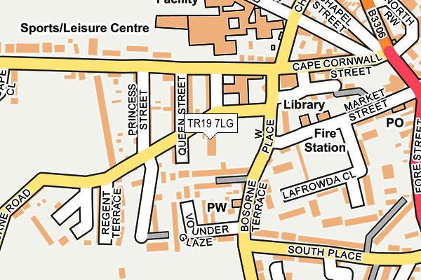 TR19 7LG map - OS OpenMap – Local (Ordnance Survey)