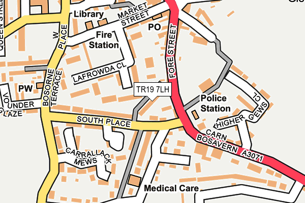 TR19 7LH map - OS OpenMap – Local (Ordnance Survey)