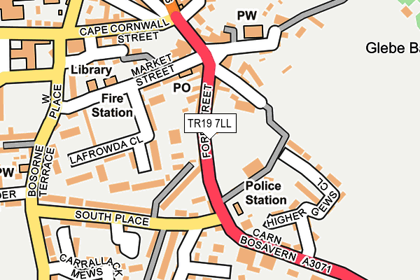 TR19 7LL map - OS OpenMap – Local (Ordnance Survey)