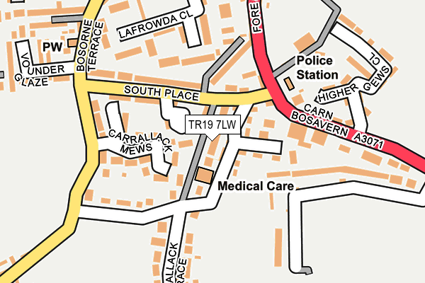 TR19 7LW map - OS OpenMap – Local (Ordnance Survey)