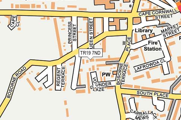 TR19 7ND map - OS OpenMap – Local (Ordnance Survey)