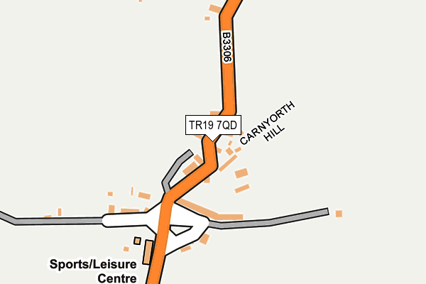 TR19 7QD map - OS OpenMap – Local (Ordnance Survey)