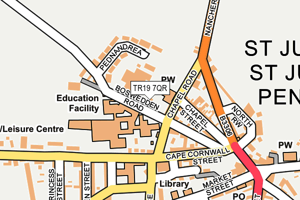 TR19 7QR map - OS OpenMap – Local (Ordnance Survey)