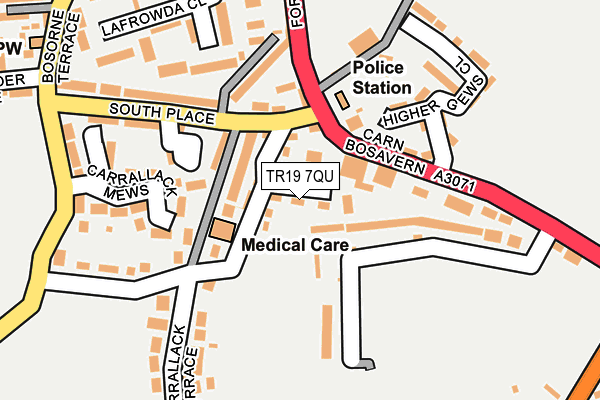 TR19 7QU map - OS OpenMap – Local (Ordnance Survey)