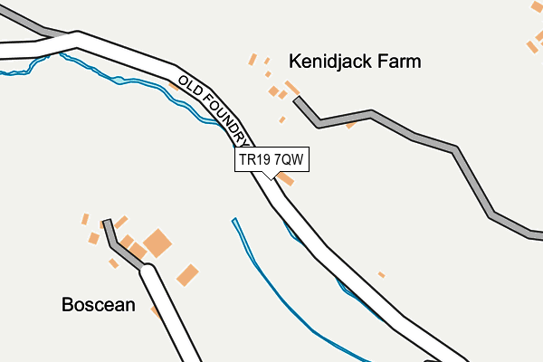 TR19 7QW map - OS OpenMap – Local (Ordnance Survey)