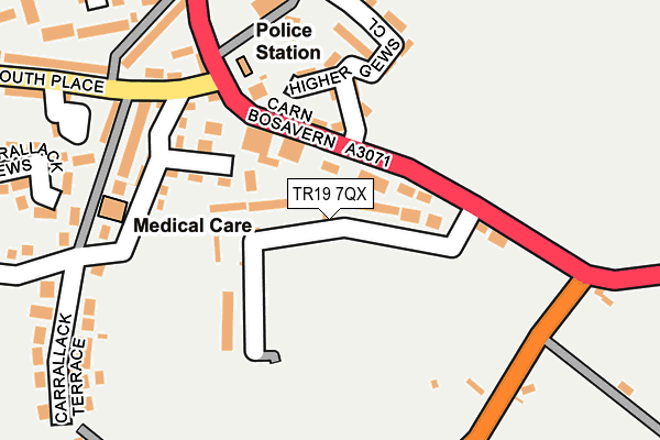 TR19 7QX map - OS OpenMap – Local (Ordnance Survey)