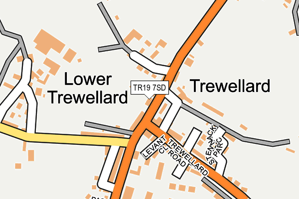 TR19 7SD map - OS OpenMap – Local (Ordnance Survey)