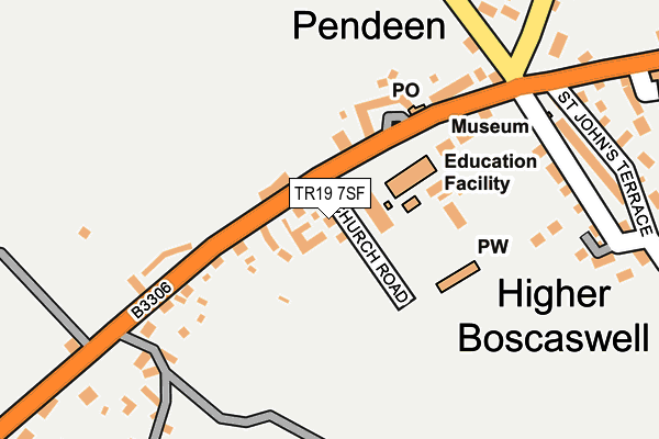 TR19 7SF map - OS OpenMap – Local (Ordnance Survey)