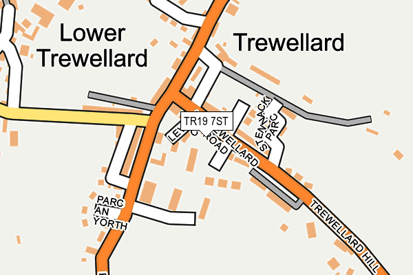 TR19 7ST map - OS OpenMap – Local (Ordnance Survey)