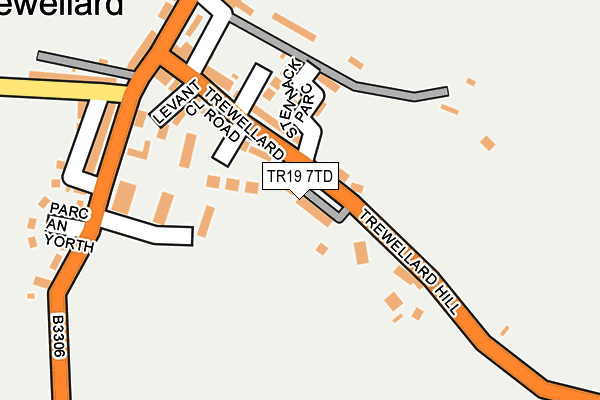 TR19 7TD map - OS OpenMap – Local (Ordnance Survey)