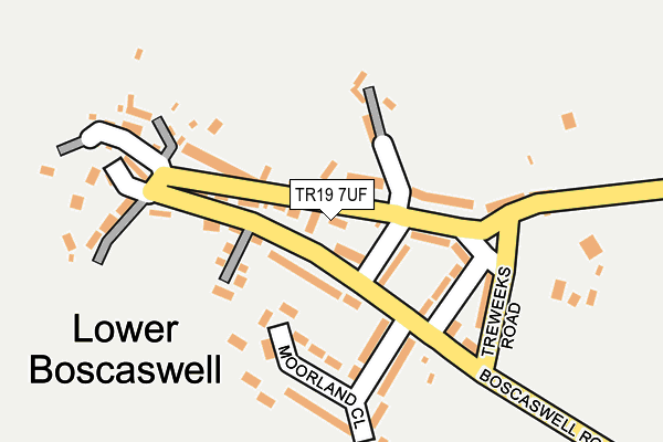 TR19 7UF map - OS OpenMap – Local (Ordnance Survey)