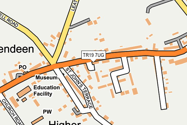 TR19 7UG map - OS OpenMap – Local (Ordnance Survey)