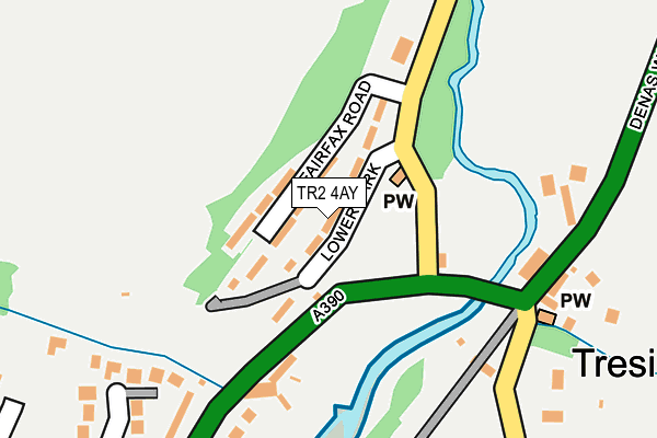 TR2 4AY map - OS OpenMap – Local (Ordnance Survey)