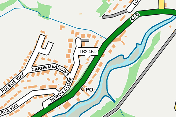 TR2 4BD map - OS OpenMap – Local (Ordnance Survey)